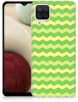 B2Ctelecom Smartphone hoesje Samsung Galaxy A12 TPU Case Waves Green