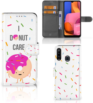 B2Ctelecom Smartphone Hoesje Samsung Galaxy A20s Bookcase met Quotes Donut Cadeautjes voor Meisjes