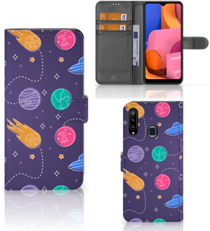 B2Ctelecom Smartphone Hoesje Samsung Galaxy A20s Flip Case Portemonnee Space