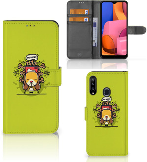 B2Ctelecom Smartphone Hoesje Samsung Galaxy A20s Flipcover Doggy Biscuit