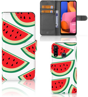 B2Ctelecom Smartphone Hoesje Samsung Galaxy A20s Foto Hoesje ontwerpen Originele Cadeaus Watermelons