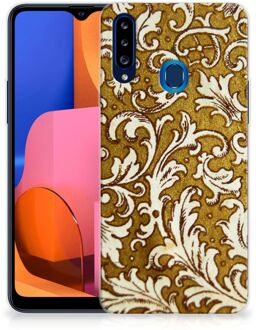 B2Ctelecom Smartphone hoesje Samsung Galaxy A20s Hoesje maken Barok Goud