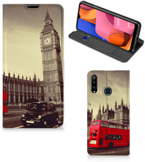 B2Ctelecom Smartphone Hoesje Samsung Galaxy A20s Mobiel Bookcase Londen