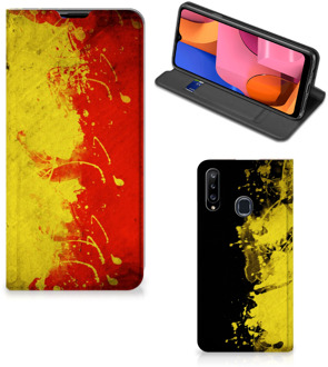 B2Ctelecom Smartphone Hoesje Samsung Galaxy A20s Portemonnee hoesje Belgische Vlag