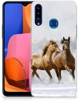 B2Ctelecom Smartphone hoesje Samsung Galaxy A20s TPU Case Paarden