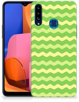 B2Ctelecom Smartphone hoesje Samsung Galaxy A20s TPU Case Waves Green