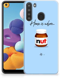 B2Ctelecom Smartphone hoesje Samsung Galaxy A21 Leuk Hoesje Nut Home