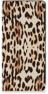 B2Ctelecom Smartphone Hoesje Samsung Galaxy A21s Book Cover Leopard