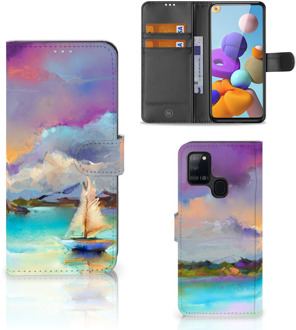 B2Ctelecom Smartphone Hoesje Samsung Galaxy A21s Case ontwerpen Boat