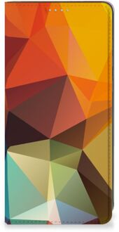 B2Ctelecom Smartphone Hoesje Samsung Galaxy A21s Leuk Book Case Polygon Color