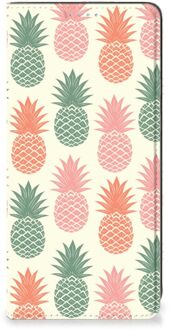 B2Ctelecom Smartphone Hoesje Samsung Galaxy A21s Leuk Bookcase Ananas