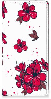 B2Ctelecom Smartphone Hoesje Samsung Galaxy A21s Mobiel Cover Blossom Red