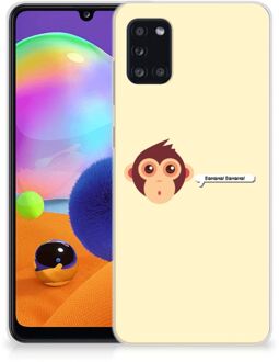 B2Ctelecom Smartphone hoesje Samsung Galaxy A31 Back Case Siliconen Hoesje met Foto Aap