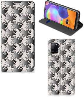 B2Ctelecom Smartphone Hoesje Samsung Galaxy A31 Book Wallet Case Salamander Grey