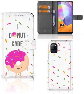 B2Ctelecom Smartphone Hoesje Samsung Galaxy A31 Bookcase met Quotes Donut Cadeautjes voor Meisjes