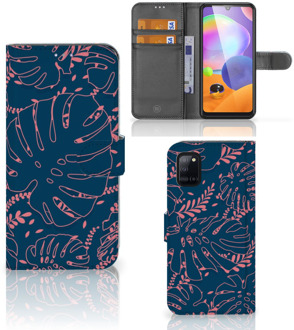 B2Ctelecom Smartphone Hoesje Samsung Galaxy A31 Bookcase Palm Leaves