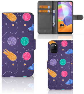 B2Ctelecom Smartphone Hoesje Samsung Galaxy A31 Flip Case Portemonnee Space