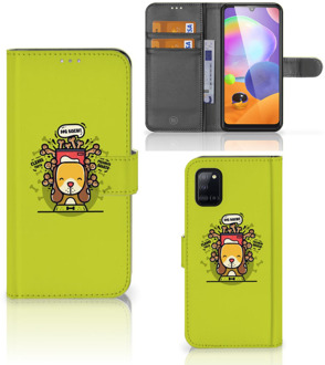 B2Ctelecom Smartphone Hoesje Samsung Galaxy A31 Flipcover Doggy Biscuit