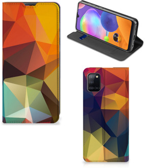 B2Ctelecom Smartphone Hoesje Samsung Galaxy A31 Leuk Book Case Polygon Color