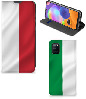 B2Ctelecom Smartphone Hoesje Samsung Galaxy A31 Leuk Bookcase Italiaanse Vlag