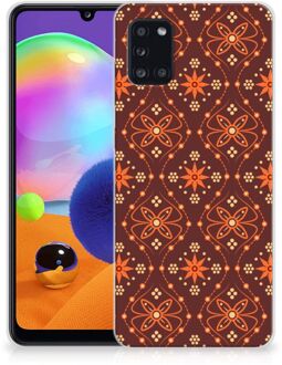 B2Ctelecom Smartphone hoesje Samsung Galaxy A31 Leuk Case Batik Brown