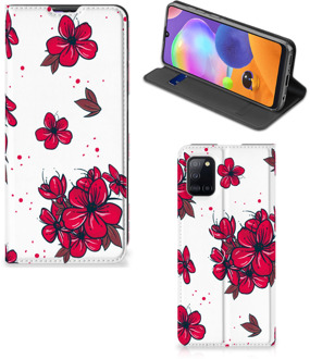 B2Ctelecom Smartphone Hoesje Samsung Galaxy A31 Mobiel Cover Blossom Red