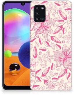 B2Ctelecom Smartphone hoesje Samsung Galaxy A31 Silicone Case Roze Bloemen