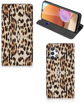 B2Ctelecom Smartphone Hoesje Samsung Galaxy A32 4G Book Cover Leopard