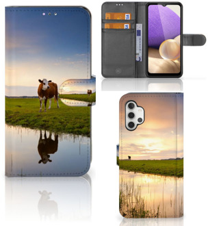 B2Ctelecom Smartphone Hoesje Samsung Galaxy A32 4G Flip Case Koe