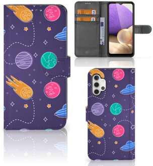 B2Ctelecom Smartphone Hoesje Samsung Galaxy A32 4G Flip Case Portemonnee Space