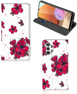 B2Ctelecom Smartphone Hoesje Samsung Galaxy A32 4G Mobiel Cover Blossom Red