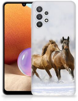 B2Ctelecom Smartphone hoesje Samsung Galaxy A32 4G TPU Case Paarden