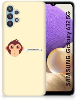 B2Ctelecom Smartphone hoesje Samsung Galaxy A32 5G Back Case Siliconen Hoesje met Foto Aap