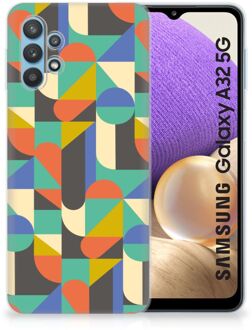 B2Ctelecom Smartphone hoesje Samsung Galaxy A32 5G Backcase Siliconen Hoesje Funky Retro