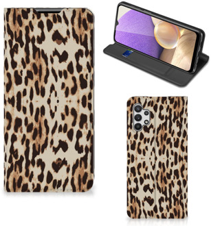 B2Ctelecom Smartphone Hoesje Samsung Galaxy A32 5G Book Cover Leopard