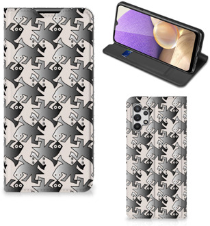 B2Ctelecom Smartphone Hoesje Samsung Galaxy A32 5G Book Wallet Case Salamander Grey