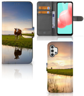 B2Ctelecom Smartphone Hoesje Samsung Galaxy A32 5G Flip Case Koe