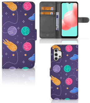 B2Ctelecom Smartphone Hoesje Samsung Galaxy A32 5G Flip Case Portemonnee Space