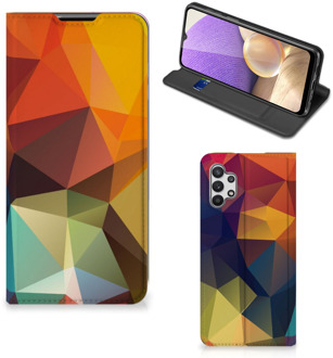 B2Ctelecom Smartphone Hoesje Samsung Galaxy A32 5G Leuk Book Case Polygon Color