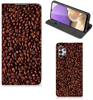 B2Ctelecom Smartphone Hoesje Samsung Galaxy A32 5G Mobiel Case Koffiebonen