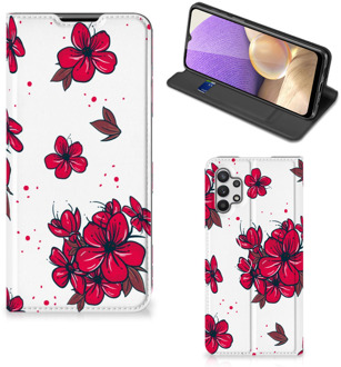 B2Ctelecom Smartphone Hoesje Samsung Galaxy A32 5G Mobiel Cover Blossom Red