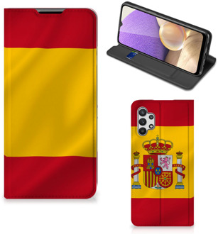 B2Ctelecom Smartphone Hoesje Samsung Galaxy A32 5G Mobiel Hoesje Spaanse Vlag