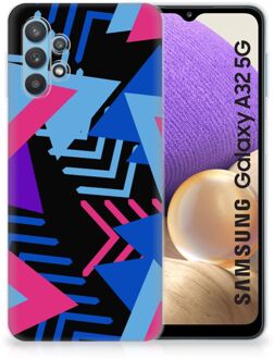 B2Ctelecom Smartphone hoesje Samsung Galaxy A32 5G TPU Case Funky Triangle