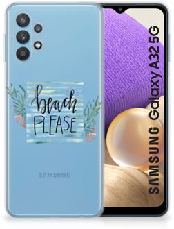 B2Ctelecom Smartphone hoesje Samsung Galaxy A32 5G TPU Case Transparant Boho Beach