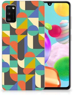 B2Ctelecom Smartphone hoesje Samsung Galaxy A41 Backcase Siliconen Hoesje Funky Retro