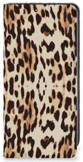 B2Ctelecom Smartphone Hoesje Samsung Galaxy A41 Book Cover Leopard