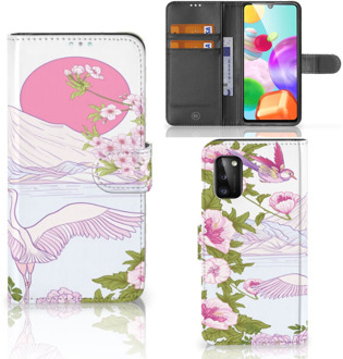 B2Ctelecom Smartphone Hoesje Samsung Galaxy A41 Book Style Case Bird Standing