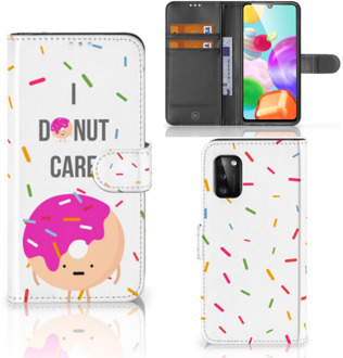 B2Ctelecom Smartphone Hoesje Samsung Galaxy A41 Bookcase met Quotes Donut Cadeautjes voor Meisjes