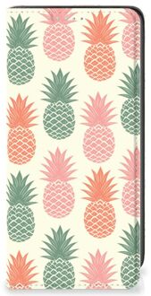 B2Ctelecom Smartphone Hoesje Samsung Galaxy A41 Leuk Bookcase Ananas