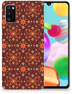 B2Ctelecom Smartphone hoesje Samsung Galaxy A41 Leuk Case Batik Brown